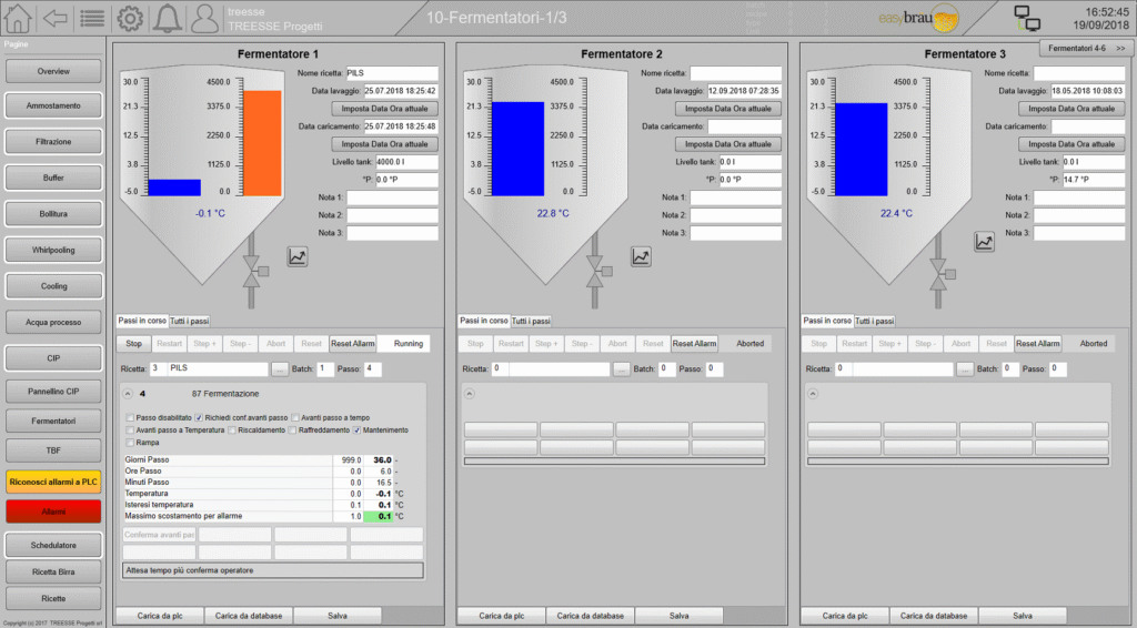 Anche i fermentatori sono sotto controllo grazie alla soluzione software Zenon, indipendente dalle piattaforme hardware e ottima anche per l'integrazione in impianti preesistenti