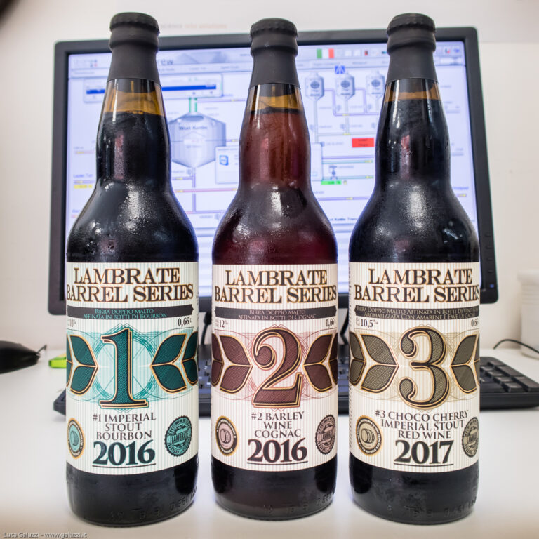 Le 3 birre del progetto Barrel Series